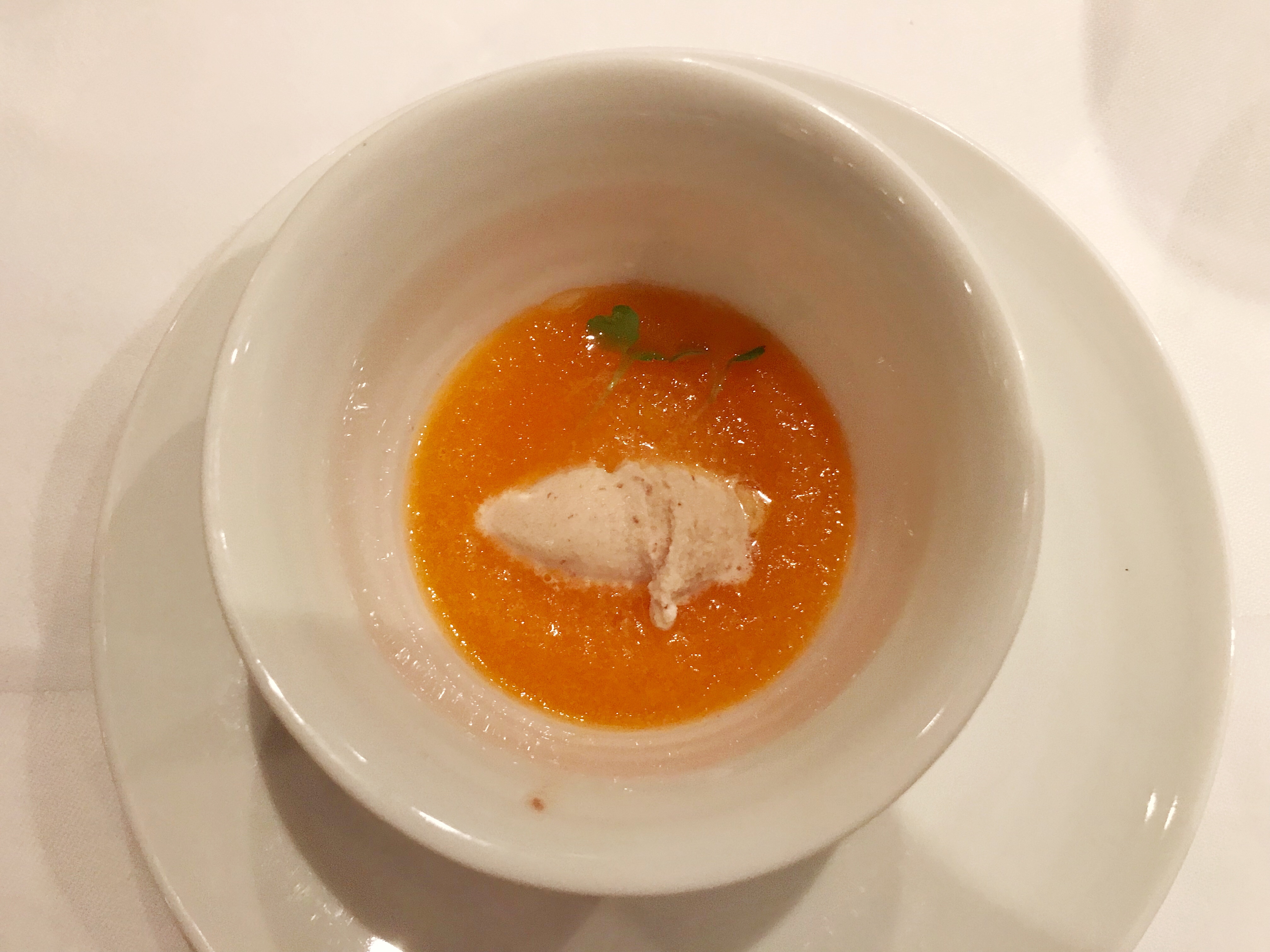 First course of degustation menu at Restaurant L'initial, Paris