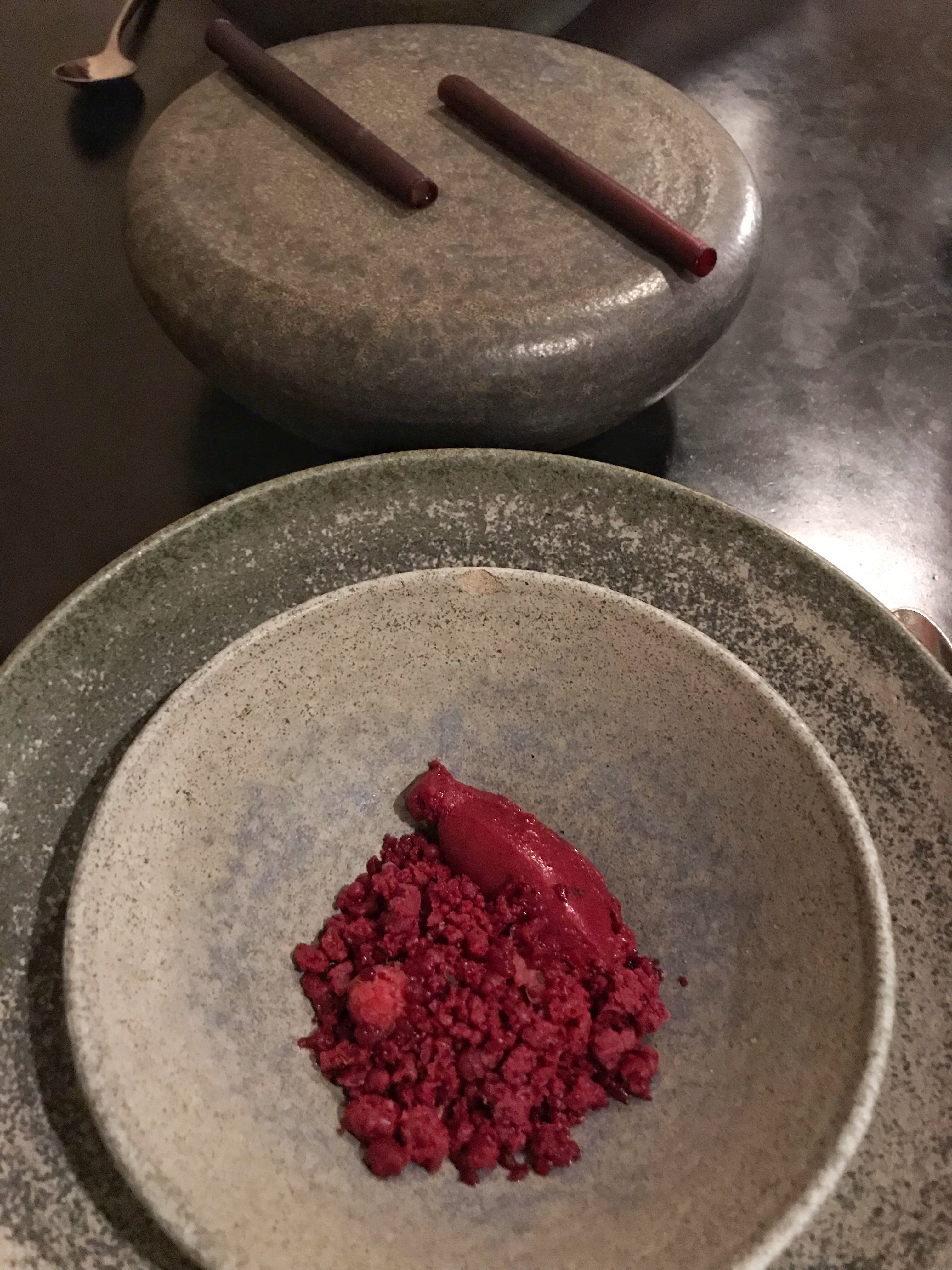 Dessert from tasting menu, Restaurant AT, Paris